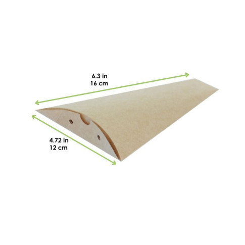 Boite à crêpe triangulaire carton kraft  120 H160mm
