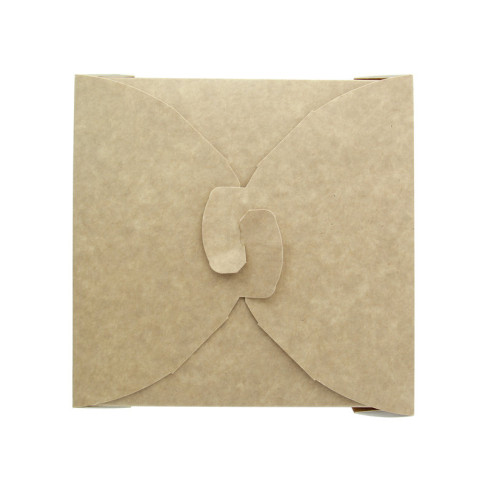 Boite repas carton kraft  170x170mm H80mm 1450ml