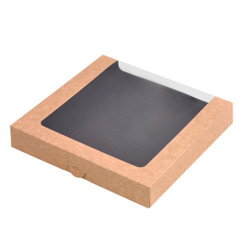 Boîte sushi avec fenêtre antibuée pour 40-60 pieces 250x250mm H40mm