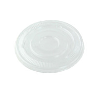 Couvercle plat transparent en plastique PET