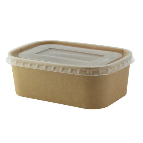Couvercle rectangulaire plat transparent en plastique PP 172x122mm H9mm