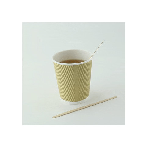 Spatule à café bois à bouts carrés  5x1mm H140mm