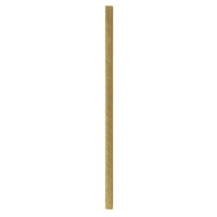 Paille en papier kraft brun  H197mm
