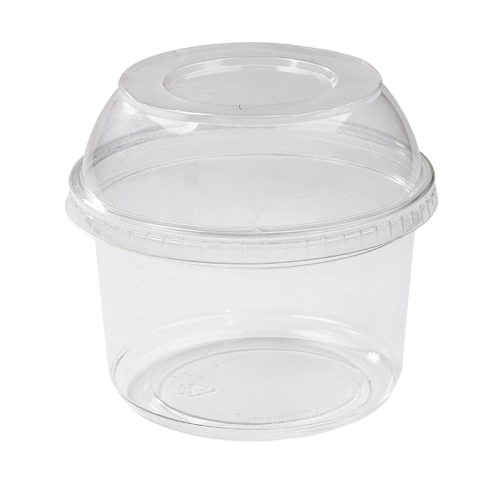 Pot Deli rond PET transparent  H61mm 360ml