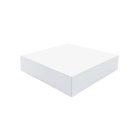 Boîte pâtissière carton blanche 160x160mm H50mm