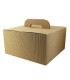 Boite carton kraft avec poignée "Lunchgo"  335x335mm H175mm