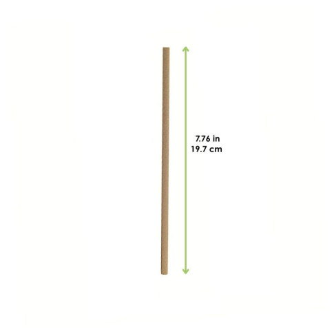Chalumeau papier kraft  H197mm