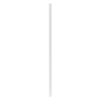 Paille en papier blanc   H197mm