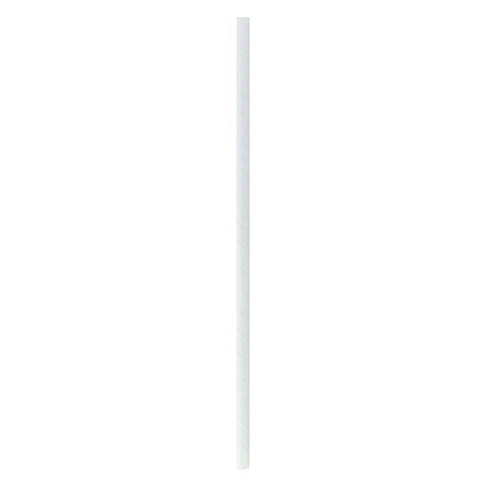 Paille en papier blanc   H197mm