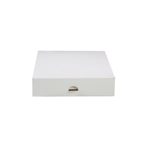 Boîte pâtissière carton blanche 200x200mm H50mm