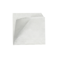 Sac papier blanc ingraissable ouvert sur 2 côtés  110x110mm