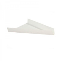 Assiette triangulaire carton blanc pour pizza ou tarte  175x27mm H27mm