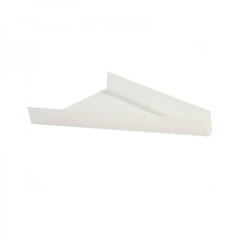 Assiette triangulaire carton blanc pour pizza ou tarte  175x27mm H27mm