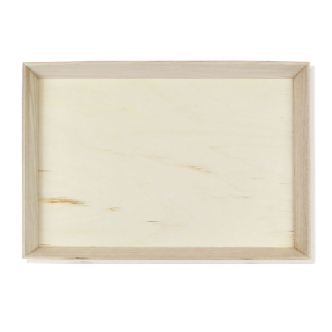 Plateau repas bois NOA  390x290mm H40mm