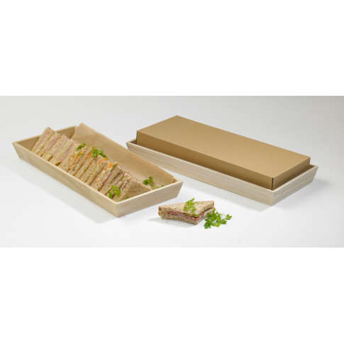 Plateau repas bois NOA  390x290mm H40mm