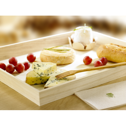 Plateau repas bois NOA  390x290mm H40mm