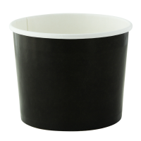 Pot carton noir chaud et froid   H70mm 320ml