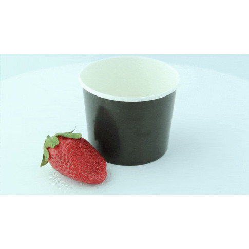 Pot carton noir chaud et froid   H70mm 320ml