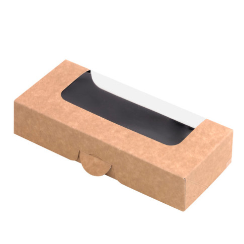 Boîte sushi avec fenêtre antibuée pour 6-8 pieces 167x72mm H35mm
