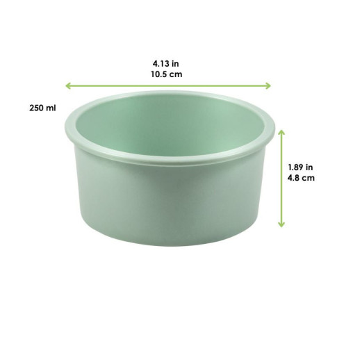 Bol Phoenix en plastique RPET réemployable vert d'eau  H48mm 250ml