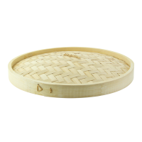 Couvercle plat en bambou tréssé  H50mm