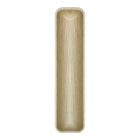 Plateau rectangulaire en palmier  410x90mm H25mm