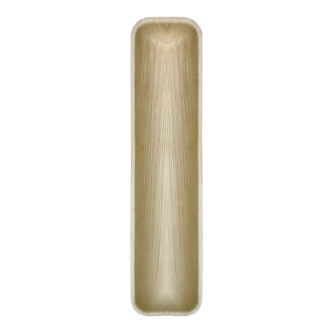 Plateau rectangulaire en palmier  410x90mm H25mm