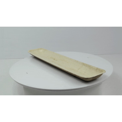 Plateau rectangulaire en palmier  410x90mm H25mm