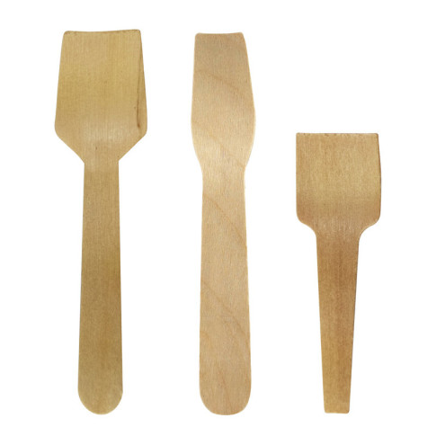 Cuillère à glace bois   H70mm