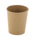 Pot carton kraft brun chaud et froid   H65mm 120ml