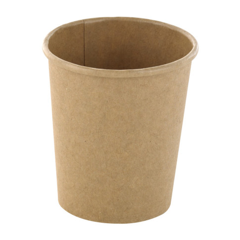 Pot carton kraft brun chaud et froid   H65mm 120ml
