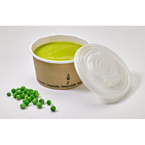 Pot à soupe carton blanc   H149mm 940ml