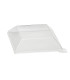 Couvercle dôme transparent en plastique PET pour mise en bouche Klarity 130x130mm H30mm