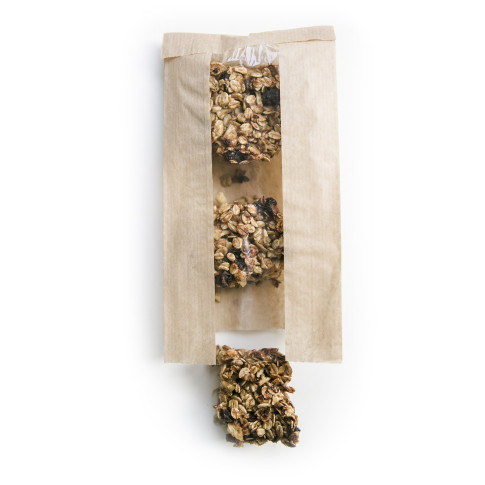 Sac papier kraft brun à fenêtre 120x50mm H220mm