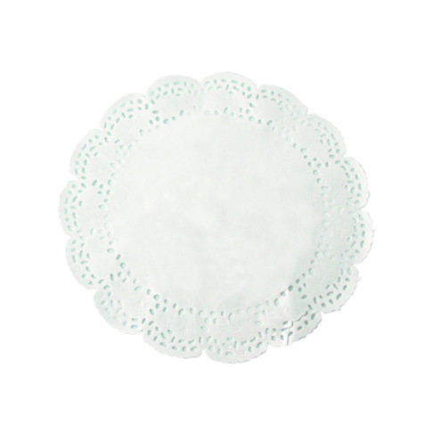 Dentelle papier blanc ronde