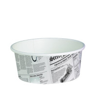 Pot "Deli" rond en carton décor journal   H72mm 480ml