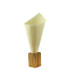 Support bambou individuel pour pic et cône  30x30mm H55mm