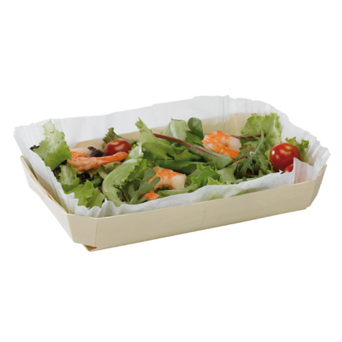 Moule de cuisson bois avec caissette papier  260x160mm H40mm 750ml