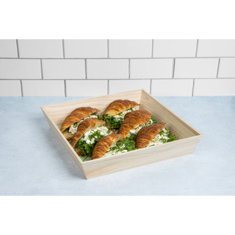 Plateau repas bois NOA  310x310mm H40mm