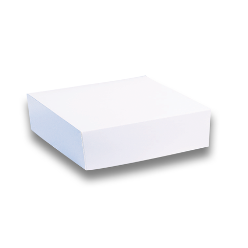 Boîte pâtissière carton blanche 250x250mm H100mm