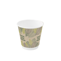 Gobelet carton laminé PLA double paroi  H60mm 120ml