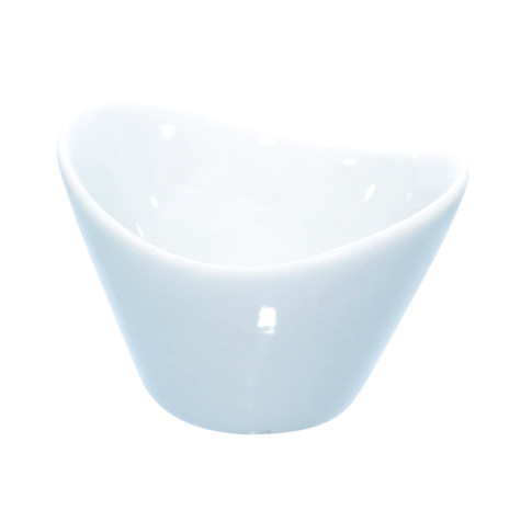 Mini pot en porcelaine blanc  66x54mm H45mm