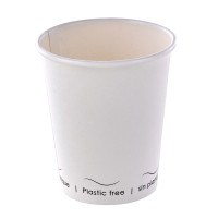 Gobelet Eden blanc en carton sans plastique, Waterbased  H92mm 230ml