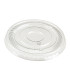 Couvercle plat transparent en plastique PET