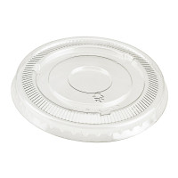 Couvercle plat transparent en plastique PET