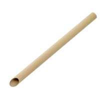 Paille biseautée Kraft pour Bubble Tea - emballage individuel  H200mm