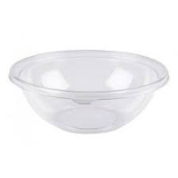 Saladier PET rond transparent avec couvercle   H50mm 750ml