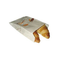 Sac papier tout usage blanc décor croissant  120x50mm H160mm