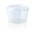 Pot à sauce rond en plastique PS cristal  H61mm 350ml