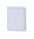 Assiette rectangulaire en carton vierge blanc 225gsm 200x160mm